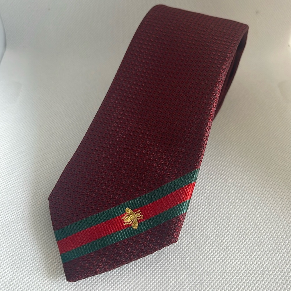 Gucci Bee Red Necktie